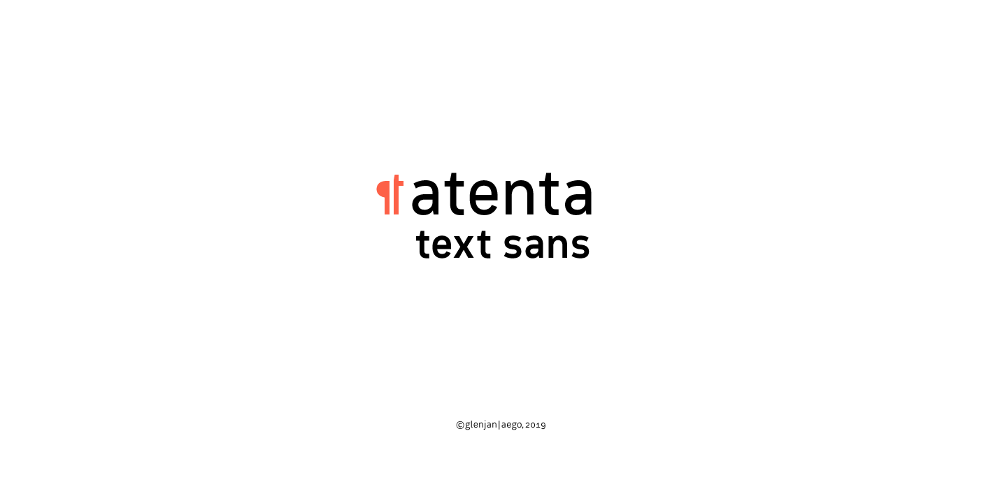 Пример шрифта Atenta #1
